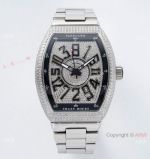 AB Factory Replica Franck Muller Men's Vanguard Crazy Hour Watch Diamond Case